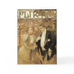 Art Nouveau Poster; Flirt Biscuit; Alphonse Mucha Greeting Cards