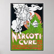 Art Nouveau Poster:  Narcoti-Cure by Will Bradley