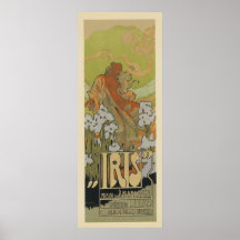 Art Nouveau Posters - Iris