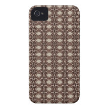 Art nouveau red with black lace iPhone 4 Case-Mate case
