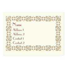 Art Nouveau Season's Greetings Business Cards
