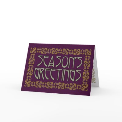 Art Nouveau Season's Greetings by JaZilla