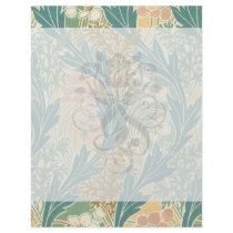 art nouveau spring bloom lovely floral art flyer design