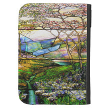 Art Nouveau Stained Glass Kindle Case