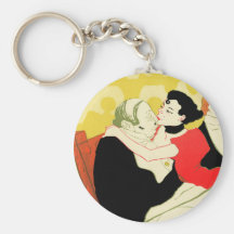 Art Nouveau: Toulouse Lautrec - Reine de Joie Keychain