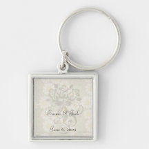 art nouveau vintage daisies daisy pattern key chain