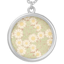 art nouveau vintage daisies daisy pattern custom jewelry
