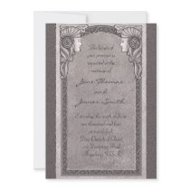 Art Nouveau Wedding Invitation