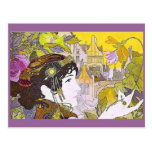 Art Nouveau Woman Post Cards