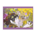 Art Nouveau Woman Post Cards