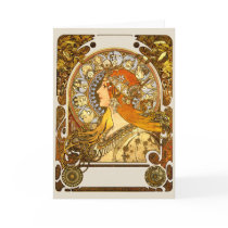 Art Nouveau Zodiac Card