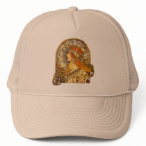 Art Nouveau Zodiac Mesh Hats