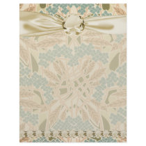 art nouveay nature botanical autumn pattern customized letterhead