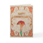 Art Noveau Anniversary Greeting Cards