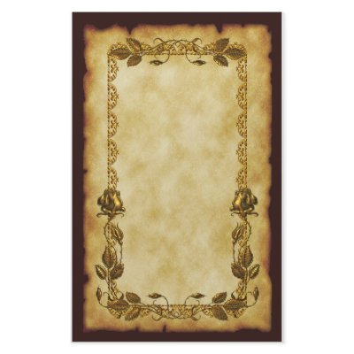 Art Noveau Roses Customized Stationery by RainbowCards
