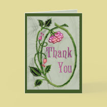Art Noveau Thank You cards