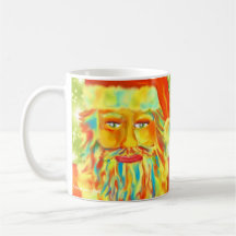Art numérique Père Noël "de Claus coloré" Tasse À Café