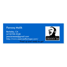 art.obamainterview.cnn, gallup_oba... - Customized Business Card