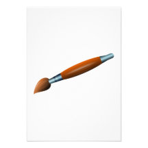 Art Paint Brush Personalized Announcement