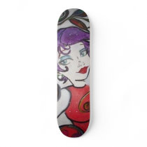 ART PIECE BY HEATHER CUSTOM SKATE BOARD