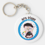 Art_Piggy2 Keychains