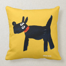 Art Pillow: John Dyer Scotty Dog