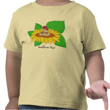 Art populaire d'Ukrainien de fille de tournesol T-shirt