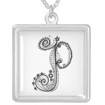 Art portable - votre initiale colliers