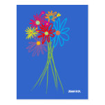 Art Postcard: Flower Bunch