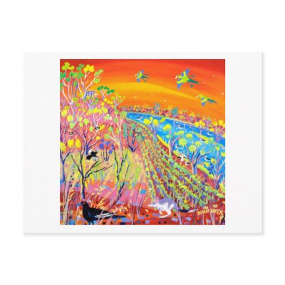 Art Postcard: Wetland Wildlife, Banrock Station by johndyergallery