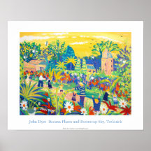 Art Poster: Banana, Buttercup Sky, Trelissick