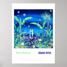 Art Poster: Banana Plant Love by John Dyer