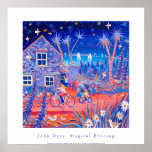 Art Poster: Magical Evening, Beach Cottage Tresco