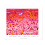 Art Poster: Ruby Flamingoes, Camargue, France posters