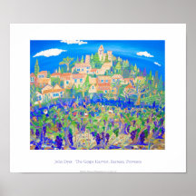 Art Poster: The Grape Harvest, Rasteau, Provence