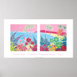 Art Poster: Tresco, Isles of Scilly, Cornwall.