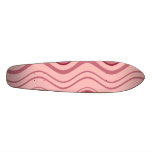 Art Retro Pink Wave Abstract Skate Board Decks