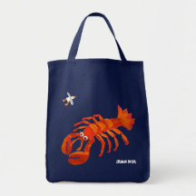 Art Shopper Beach Bag: John Dyer Seagull & Lobster