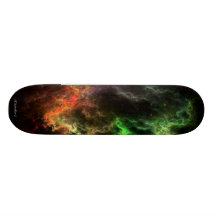Art Stucco Mosaic Nebula Cluster Skateboard