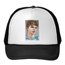 art - the male model mesh hats