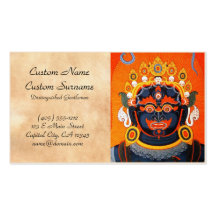 Art tibétain oriental frais de tatouage de Bhairav Cartes De Visite Professionnelles