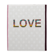 Art tribal de mot d'amour coques iPad folio