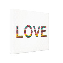 Art tribal de mot d'amour toiles tendues