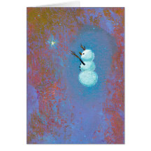 Art unique de Noël de vacances de croyance d'étoil Carte