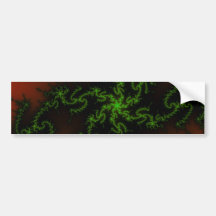 Art vert et rouge du rêve du dragon - de fractale autocollants pour voiture