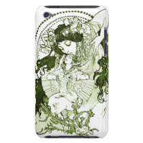 Art vert vintage de dame coques case-mate