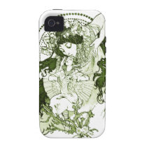 Art vert vintage de dame coques case-mate