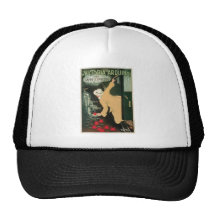 Art vintage d'annonce de boissons de café de Victo Casquette De Camionneur