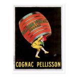 Art vintage d'annonce de boissons de vin de Pellis Carte Postale