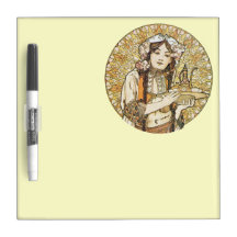 Art vintage Nouveau de serveuse